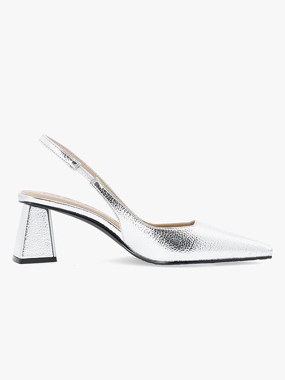 Bianco Maralyn Slingback Metallic Silver