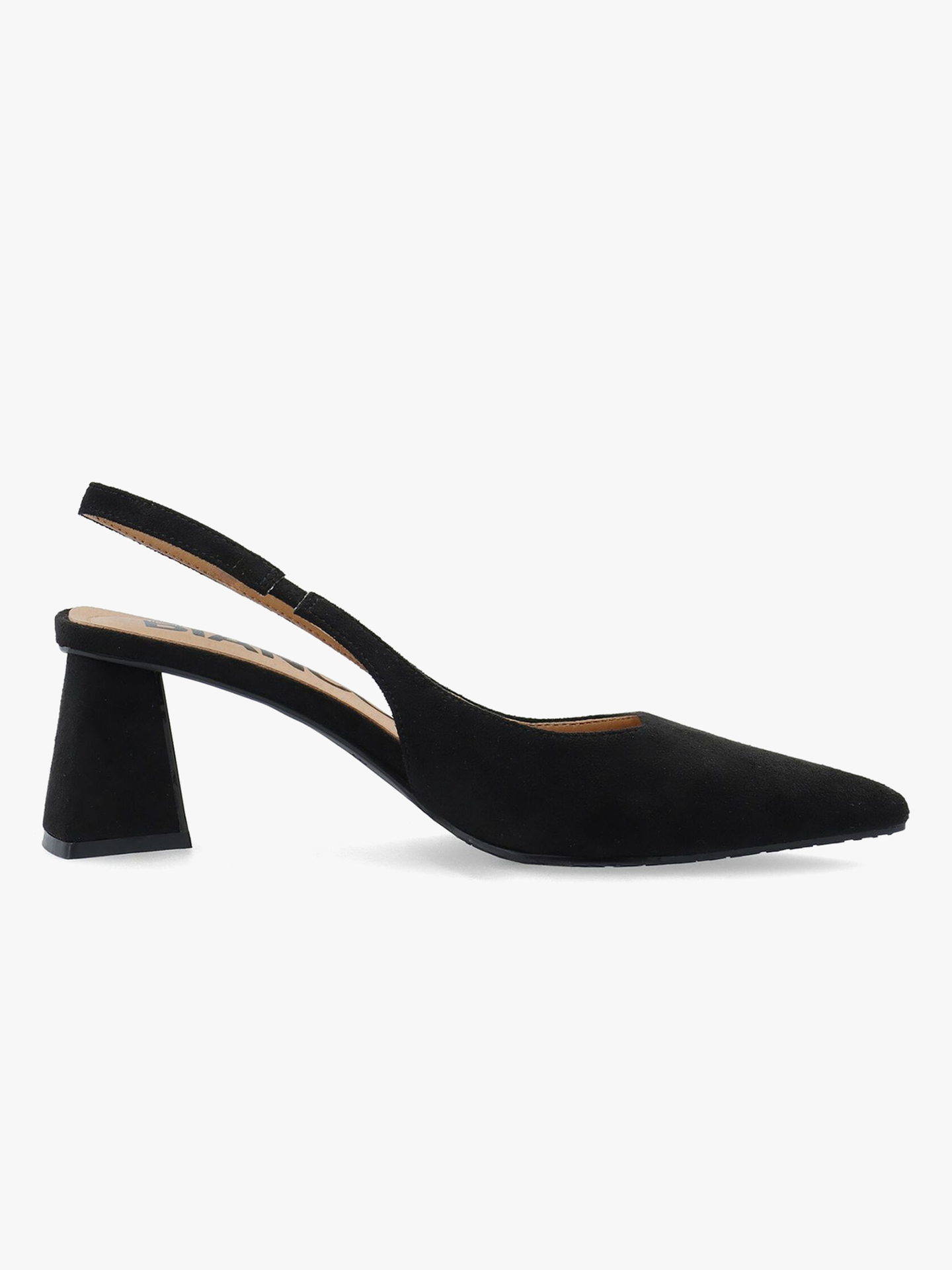 Bianco Maralyn Slingback Faux Suede Sort