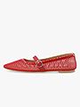 Bianco Lilja Mary Jane Mesh Red