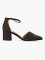 Bianco Devived Pump Micro Suede Dark Brown