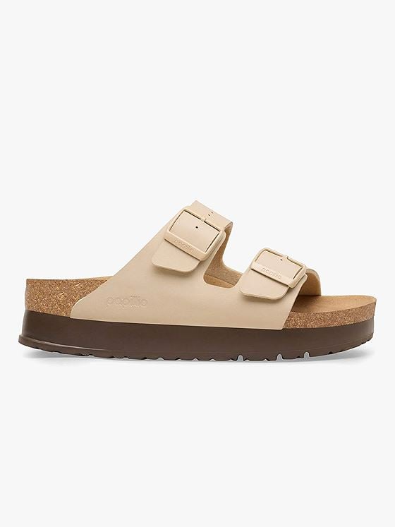 Birkenstock Arizona PAP Platform Birko-Flor Sandcastle
