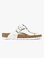 Birkenstock Gizeh Flower Embellishment White