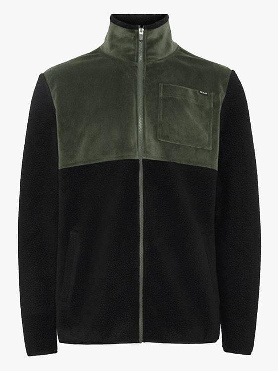 Bula Cord Fleece Jacket Dark Olive