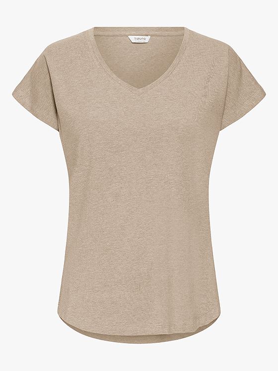 B.YOUNG Pamila V Tee Chinchilla Melange