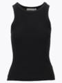 Comprimé Basic Rib Tank Top Black