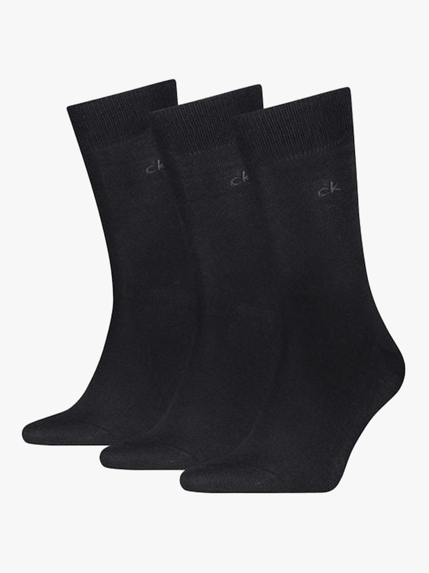 Calvin Klein 3-Pack Cotton Crew Sock Man Black