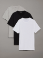 Calvin Klein Short Sleeve Crew Neck 3 pakk Black / White / Grey Heather