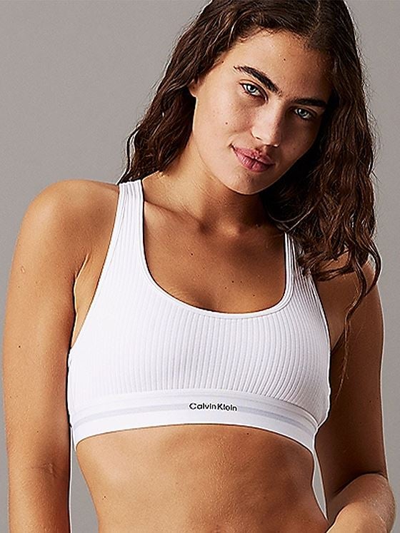 Calvin Klein Lightly Lined Bralette White