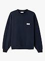 American Vintage Plizzy Sweatshirt Crew Neck Navy vintage