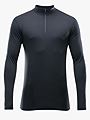 Devold Breeze Merino 150 Zip Neck Man Black