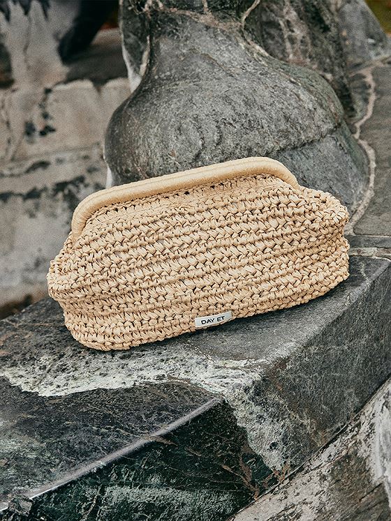 DAY ET Day Crochet Clutch Coriander Beige / Beige