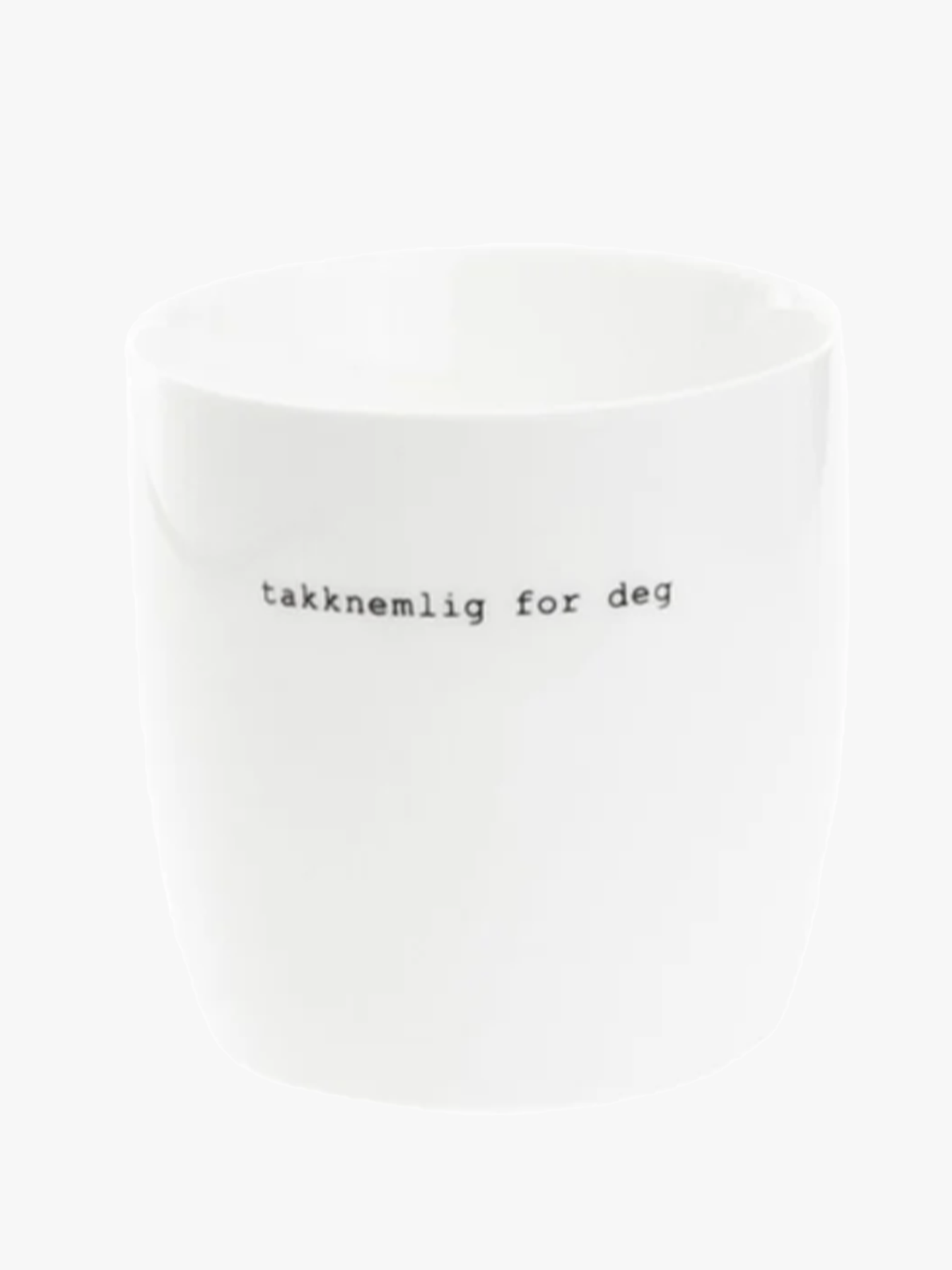 Sögne Krus Hvit Takknemlig For Deg Hvit