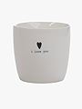 Sögne Krus Hvit I Love You Hvit
