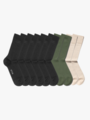 Eton 10 Pack Bambus Mix Black / Olive / Sand