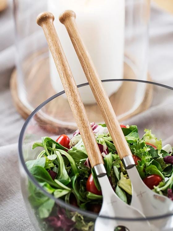 Sagaform Nature salatbestikk Silver Flerfarget