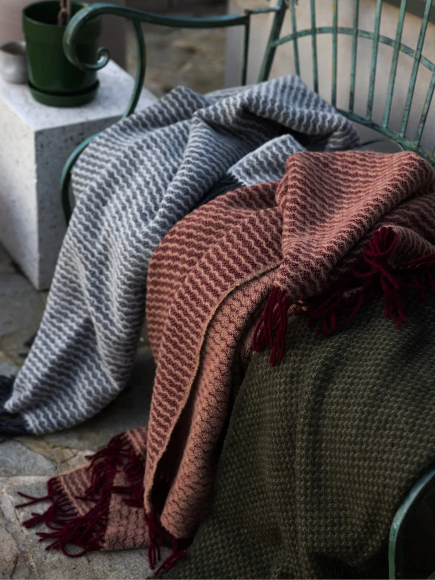 Sagaform Ulli pledd Bordeaux