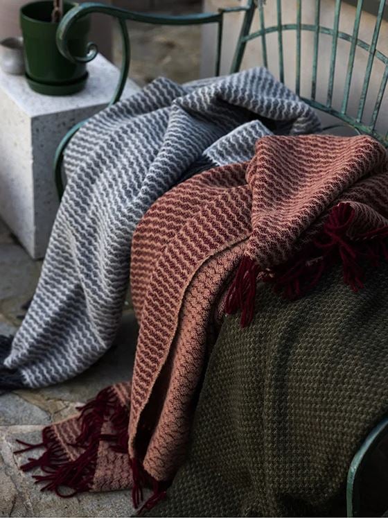 Sagaform Ulli pledd Bordeaux