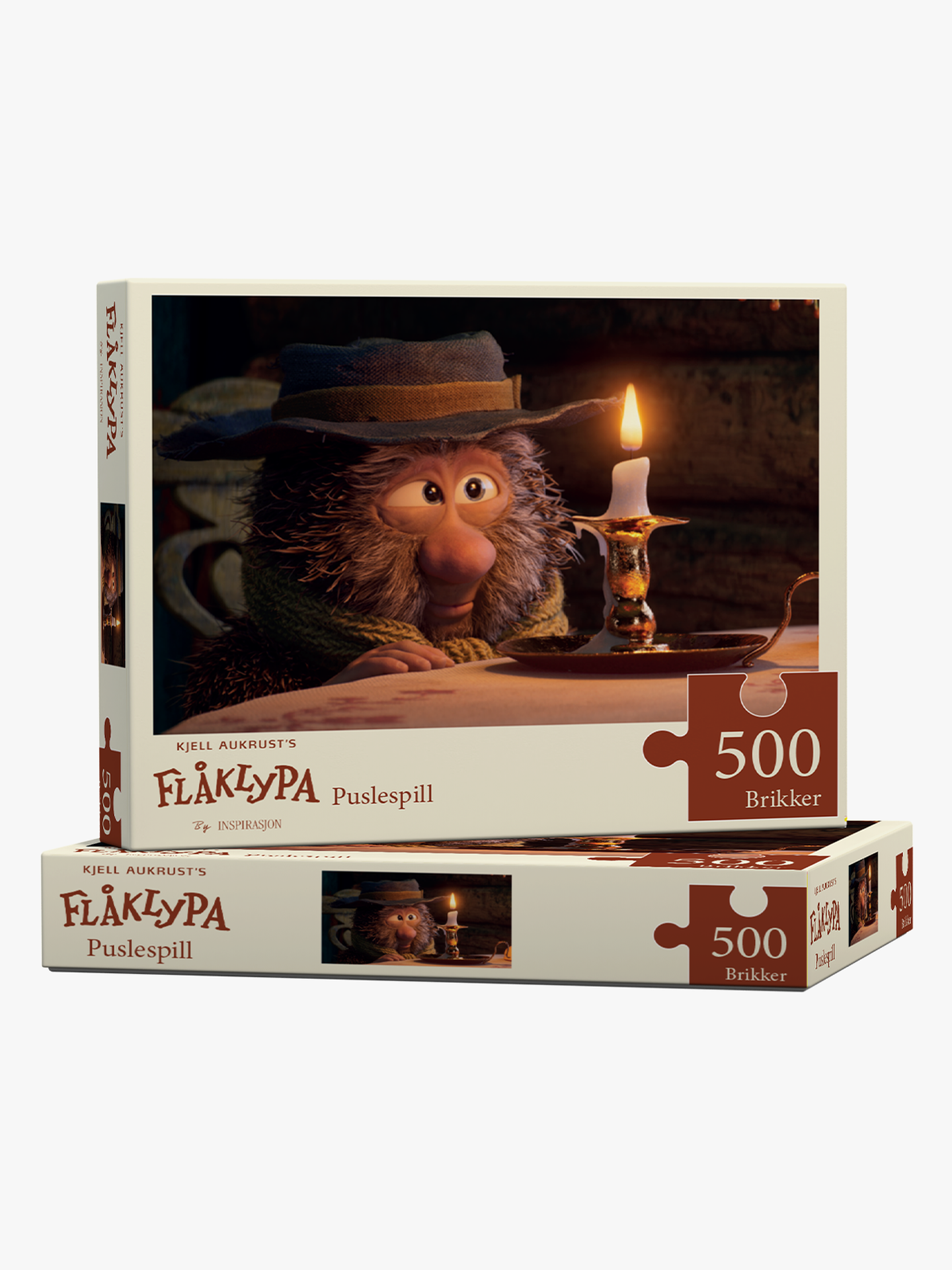 Flåklypa Puslespill 500 Juleflammen Flerfarget