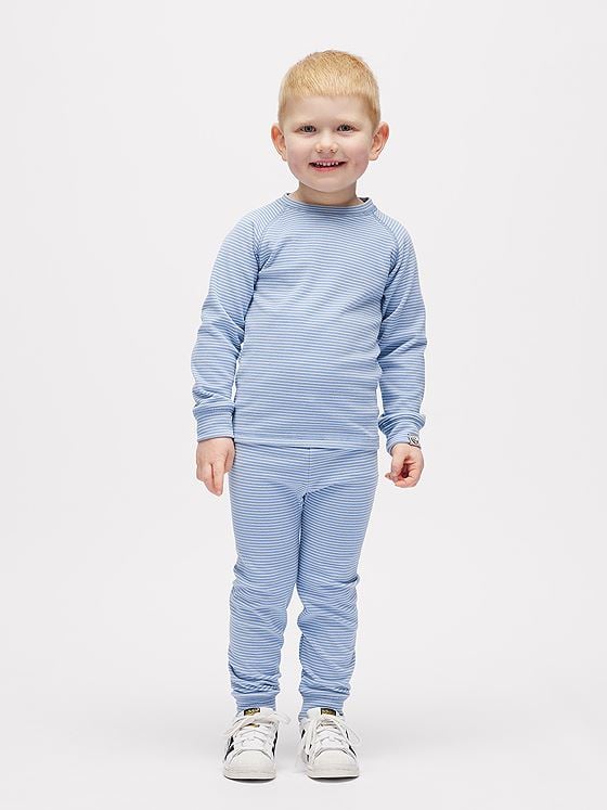 Gullkorn Cactus Fleece-sett Lys Blå / Striper