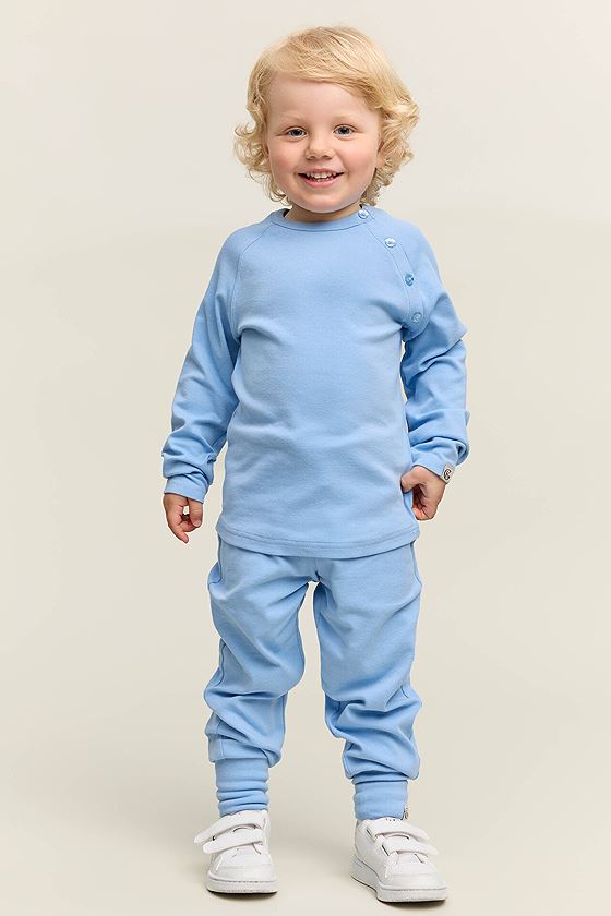 Gullkorn Villvette Longsleeve Himmelblå