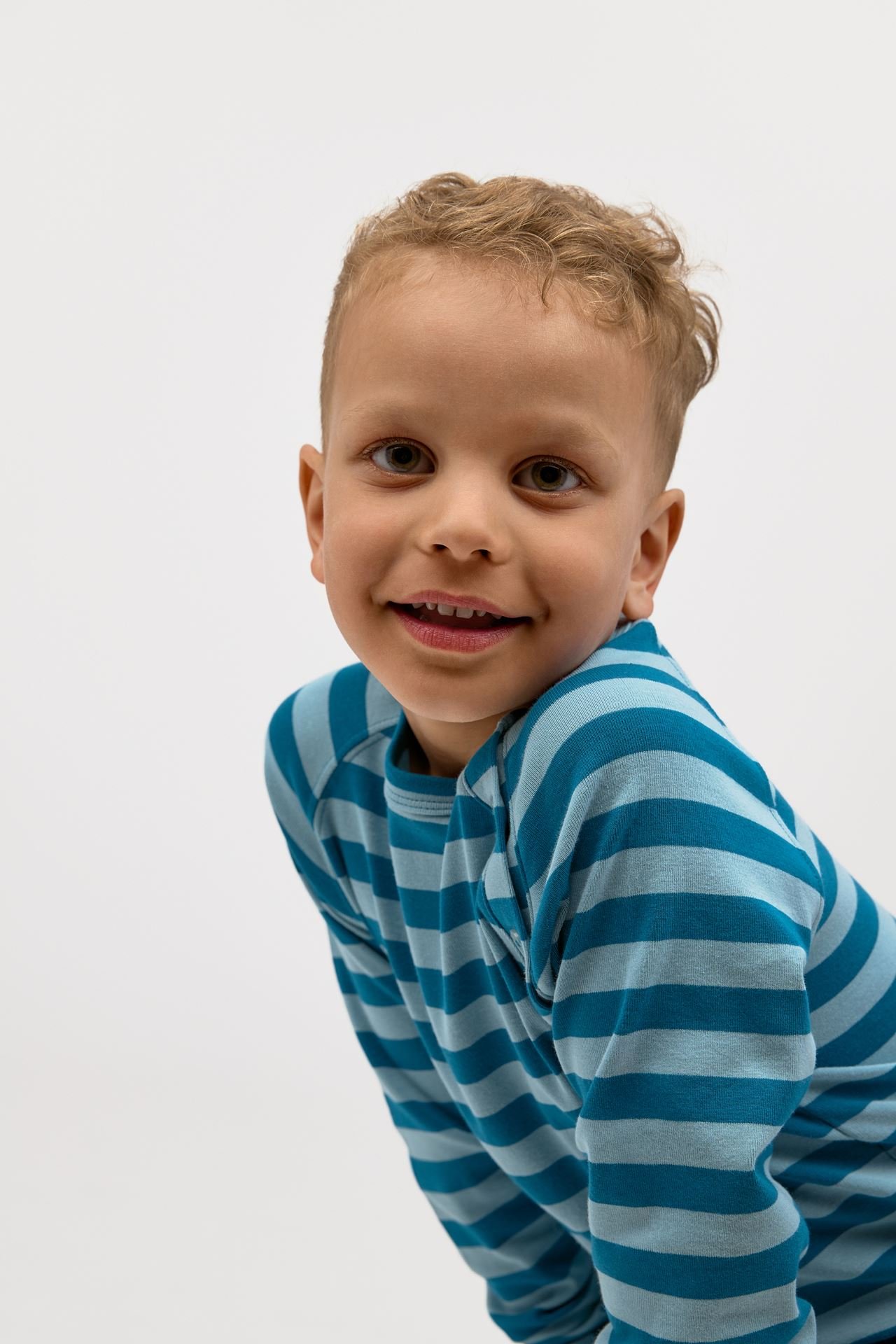 Gullkorn Villvette Long Sleeve LTD Askeblå / Striper