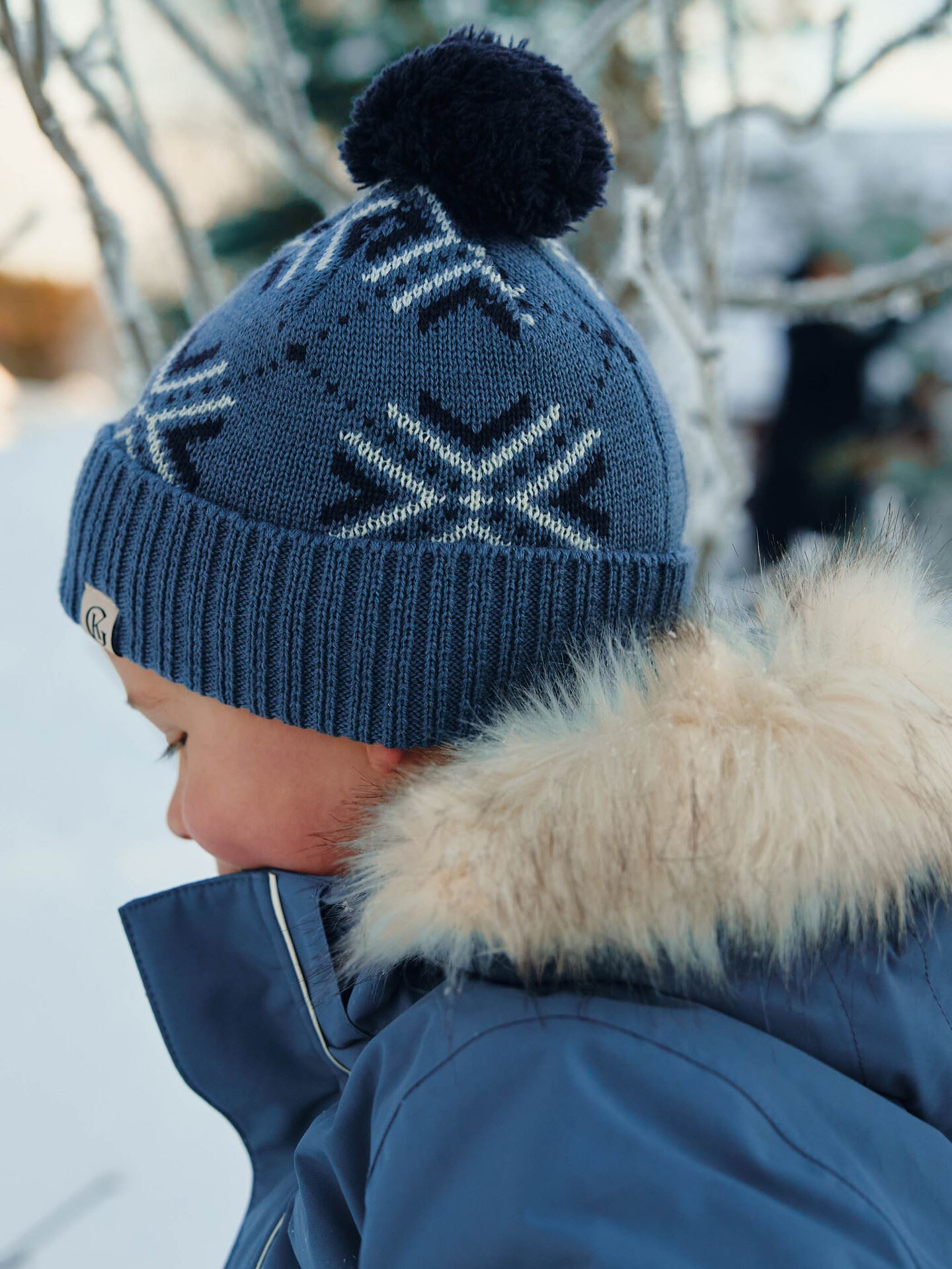 Gullkorn Neiden Ull-lue Denimblå