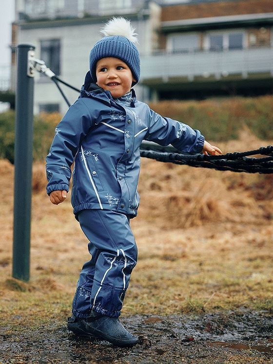 Gullkorn Bukkene Regntøysett Stormblå