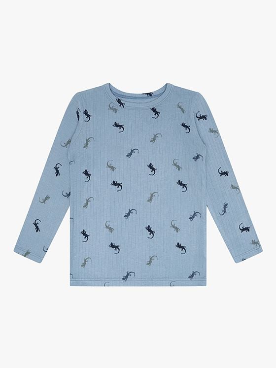 Hust and Claire Austin Lizards T-shirt Light Blue