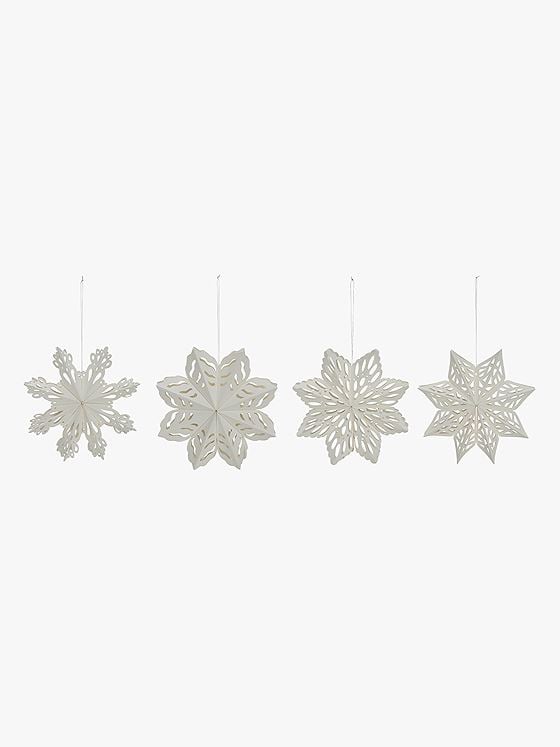 House Doctor Snowflake Julepynt Hvit