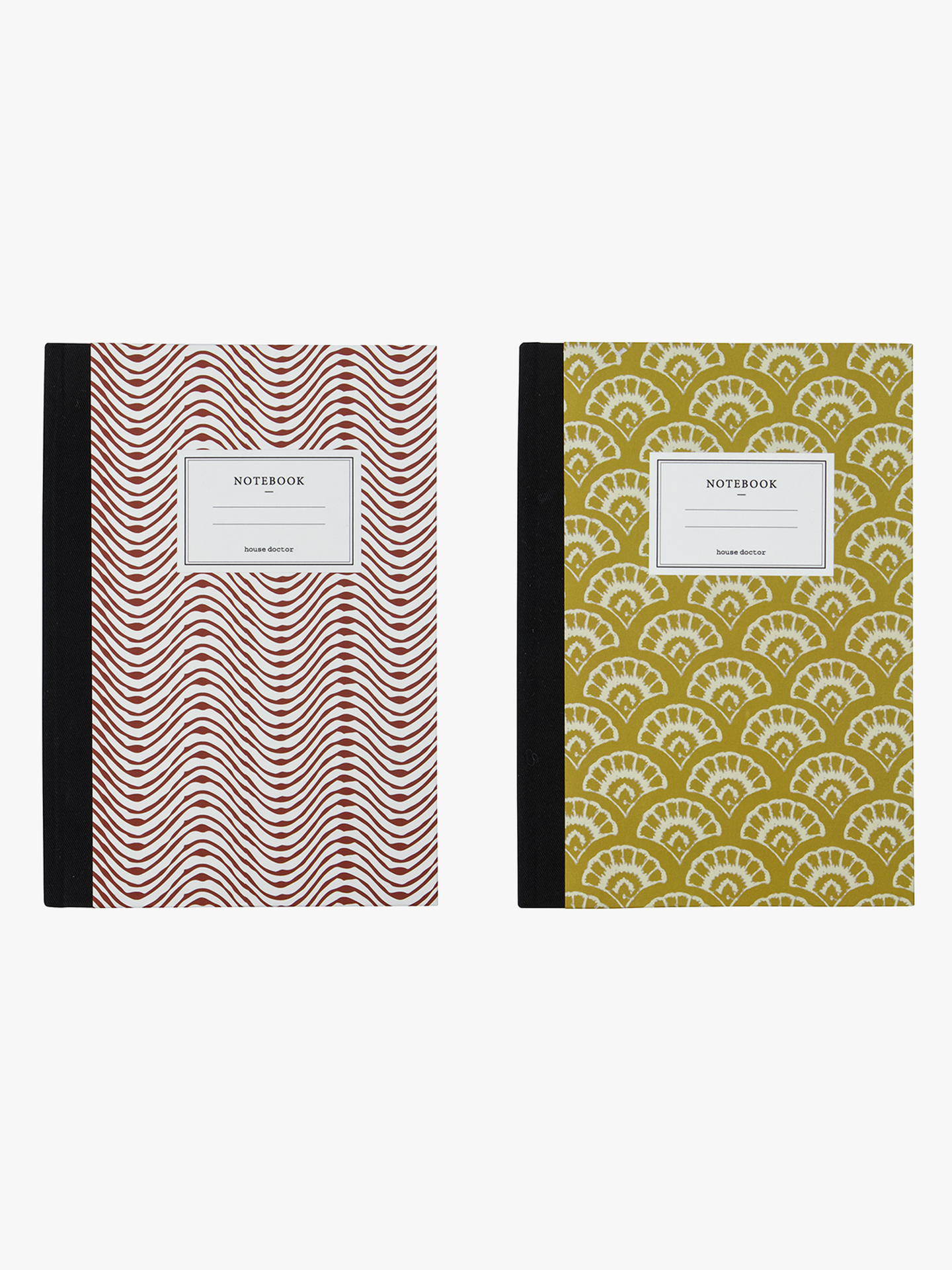 House Doctor Note Notisbok Rød / Sennepsgul