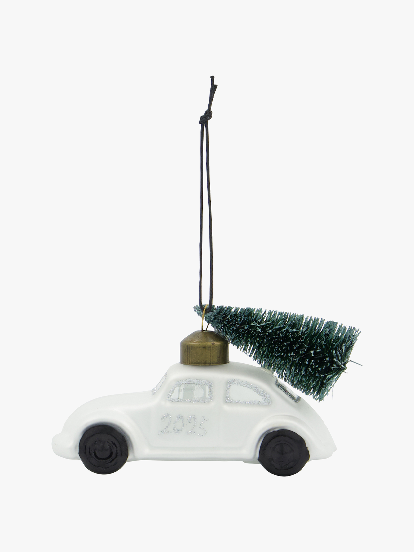 House Doctor Car Julepynt Hvit / Sølv