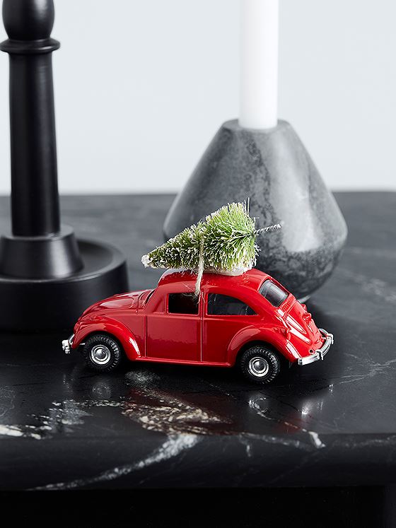 House Doctor Mini Xmas Car Dekorasjon Rød
