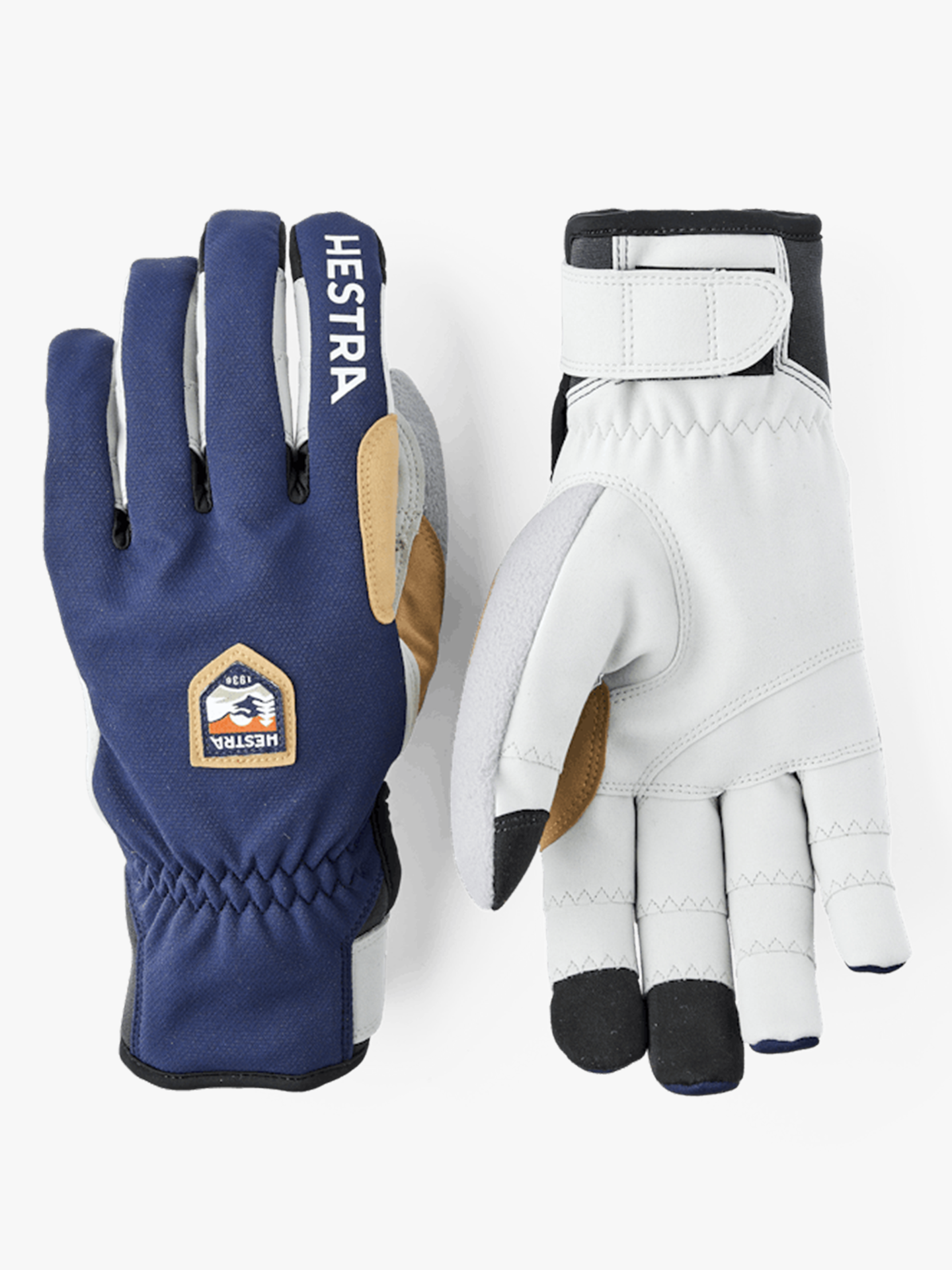 Hestra Ergo Grip Wool Touring Navy/light grey