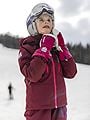 Hestra Army Leather Heli Ski Junior mitt Fuchsia