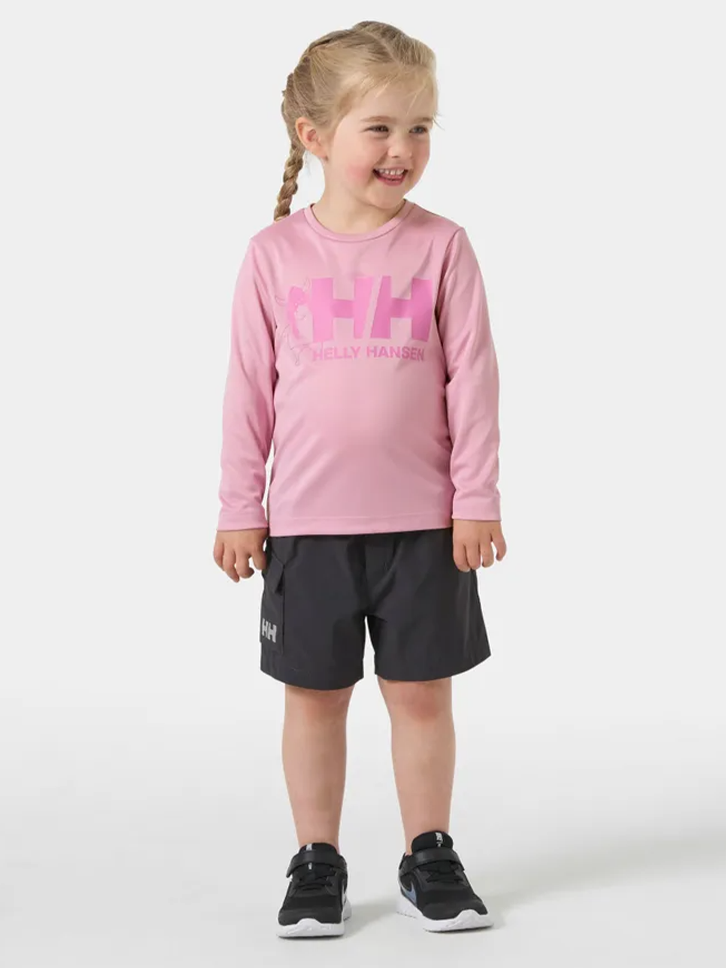 Helly Hansen K HH Tech Graphic Long Sleeve Top Pink Lavendel