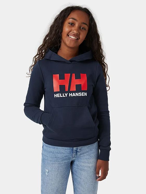 Helly Hansen Junior HH Logo Hoodie 2.0 Navy