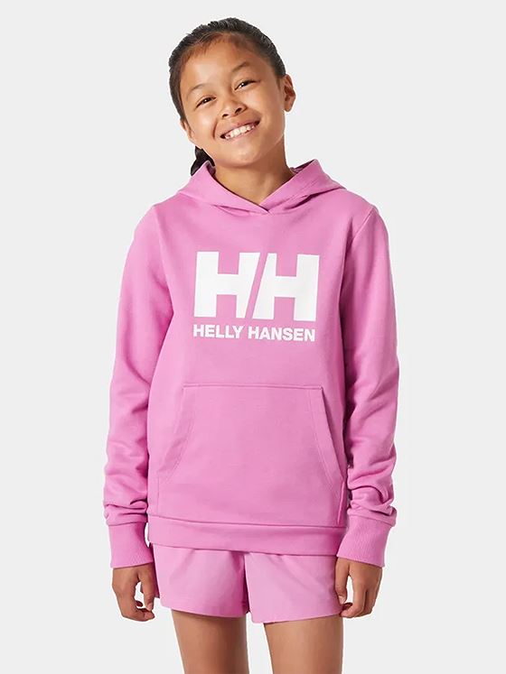 Helly Hansen Junior HH Logo Hoodie 2.0 Meta Pink