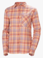 Helly Hansen W Lokka Flannel Long Sleeve Shirt Cedarwood Fjell Plaid