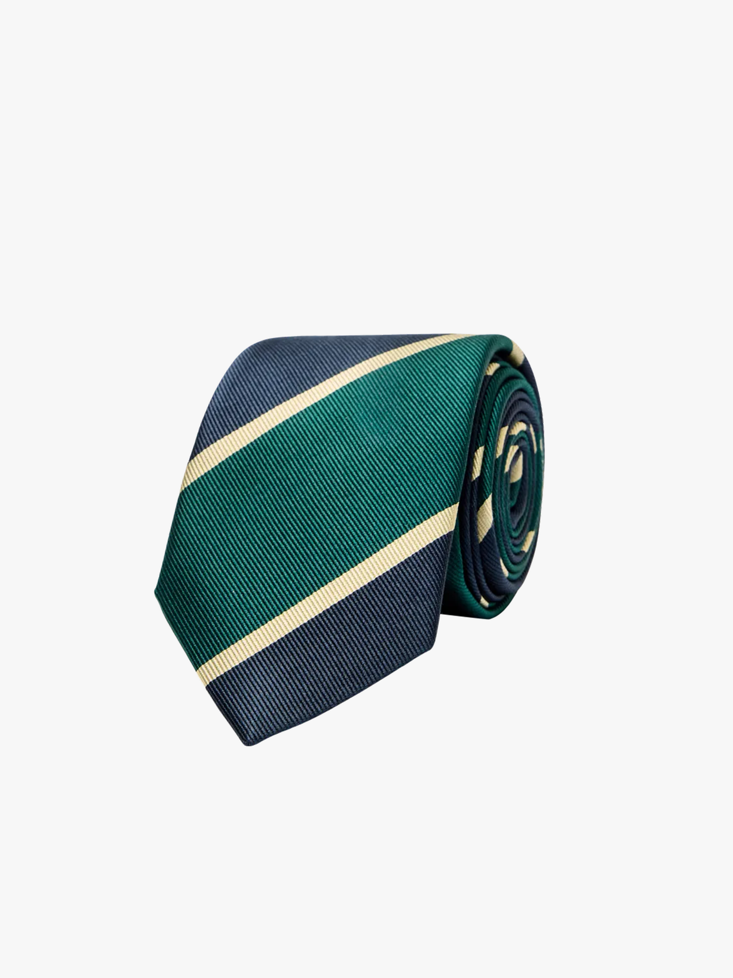 Selected Homme Torben Silk Tie Rain Forest Stripes