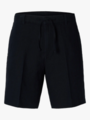 Selected Homme Regular Leroy Linen Blend Shorts Black