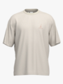 Selected Homme Loose Oscar Graphic Short Sleeve O-Neck Tee Beige
