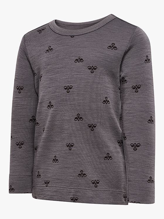 Hummel Mini Wool T-Shirt Long Sleeve Charcoal Grey