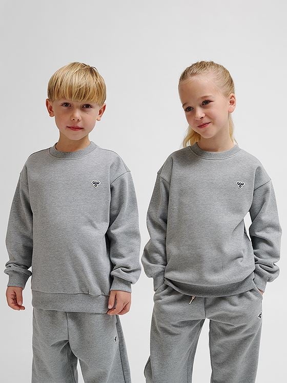 Hummel Junior Loose Crewneck Bee Grey Melange
