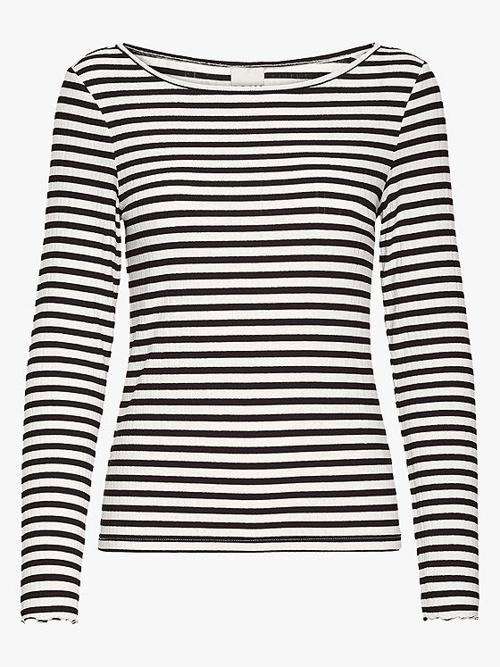 Ichi Cella Long Sleeve Cloud / Meteoite Stripe