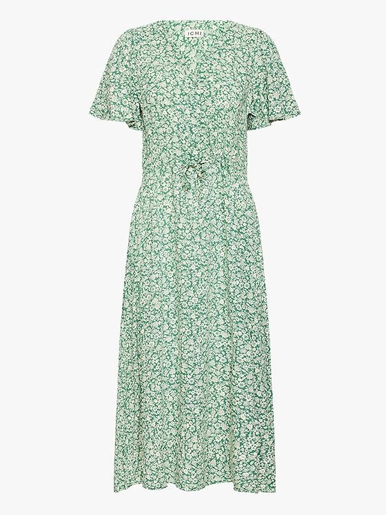 Ichi Vera Dress38 Pine Green Flower