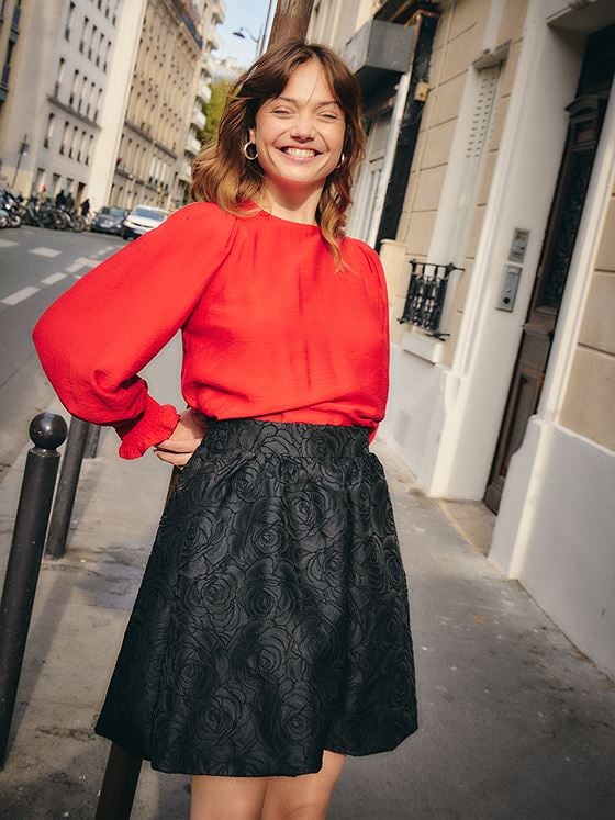 Ichi Kilua Skirt Black