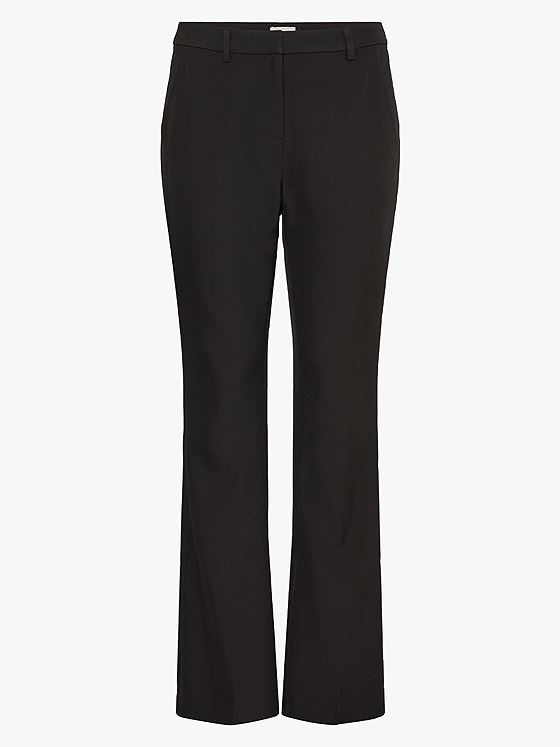 Ichi Fava Flared Pants Black