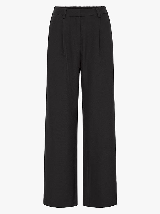 Ichi Fava Wide Pants Black