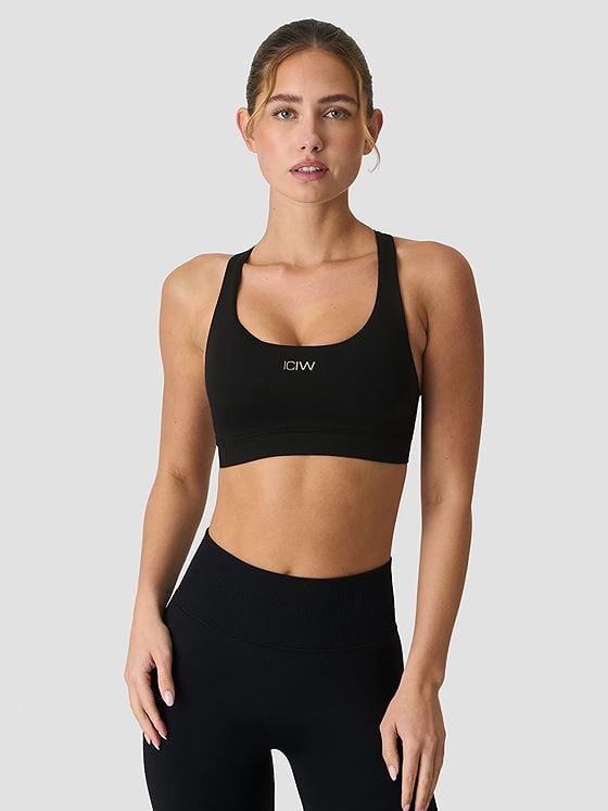 ICIW Define Seamless Racer Back Sports Bra Black