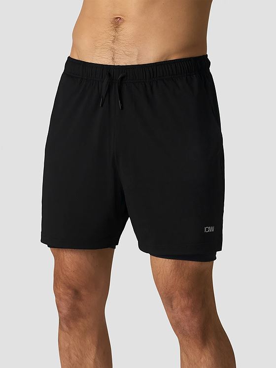 ICIW Stride 2in1 Shorts 2.0 Black